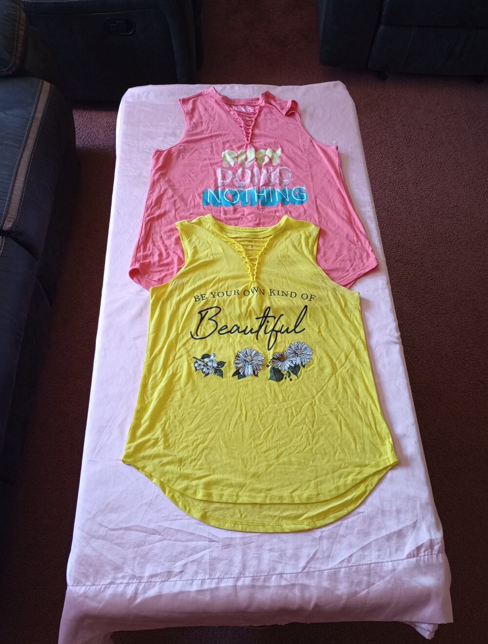 Bundle Of 2 Hybrid Apparel Women's shirts.